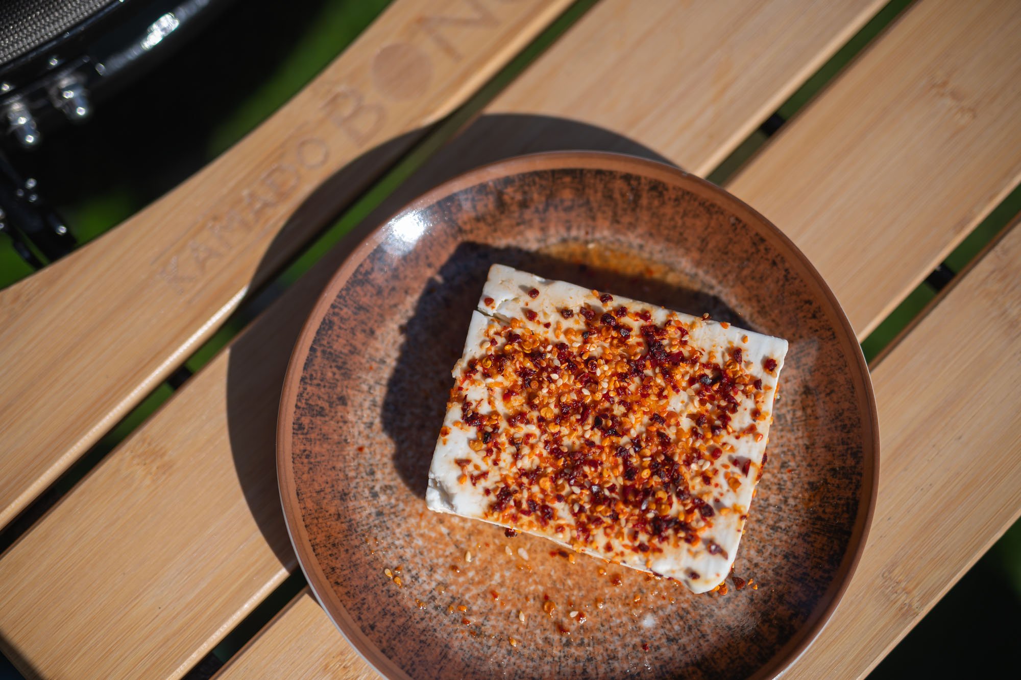 Halloumi syr s Korean rubom