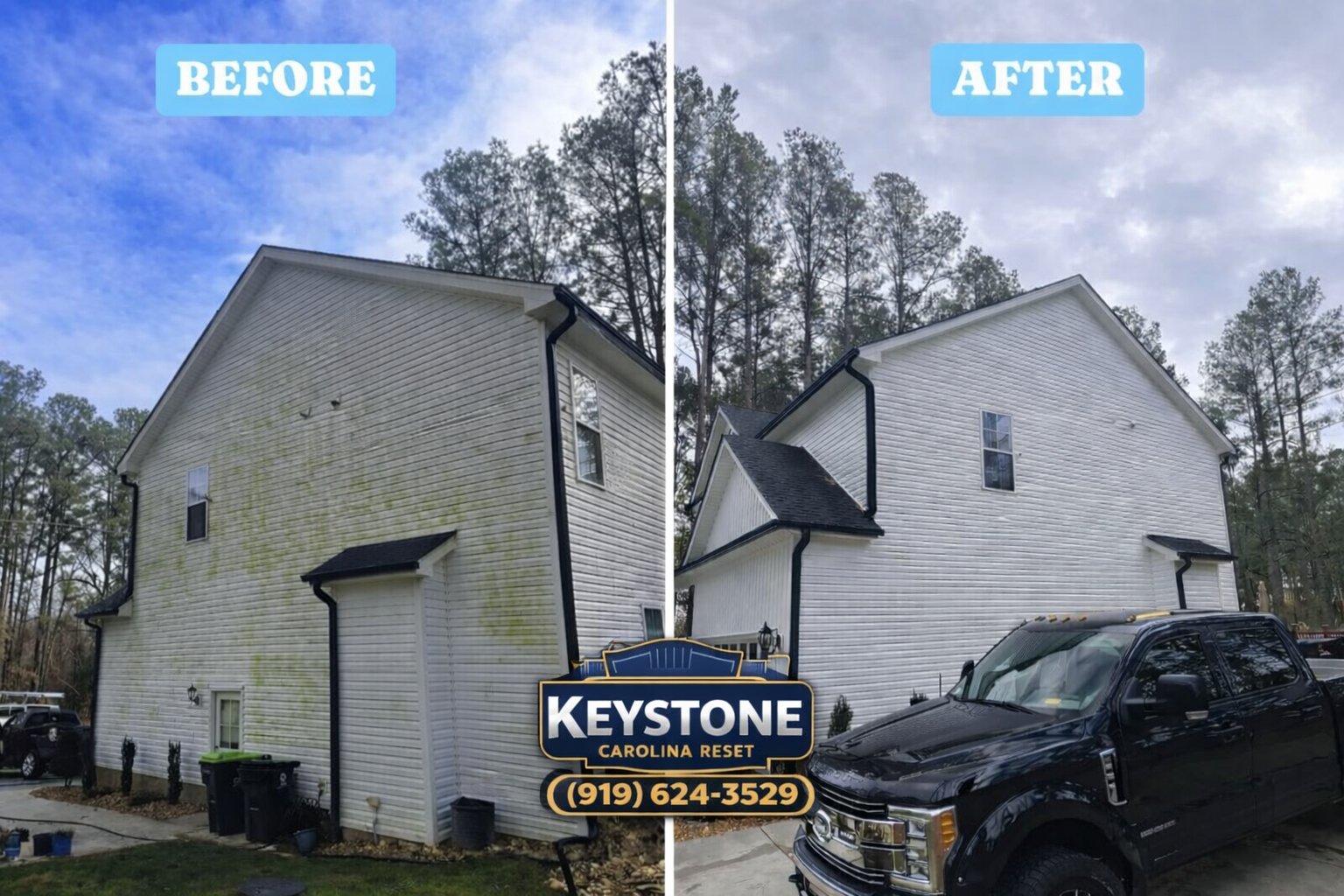 House Wash — Before & After