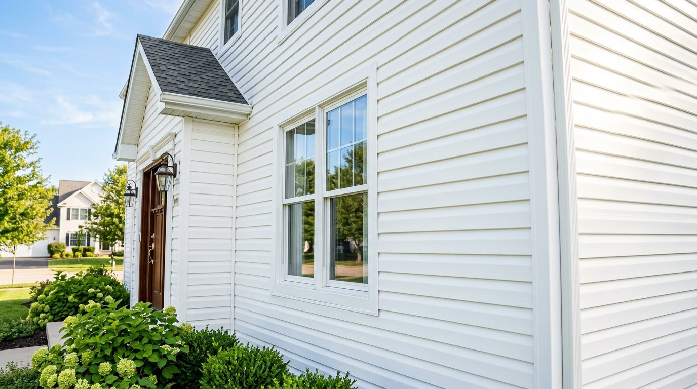 Siding after cleaning