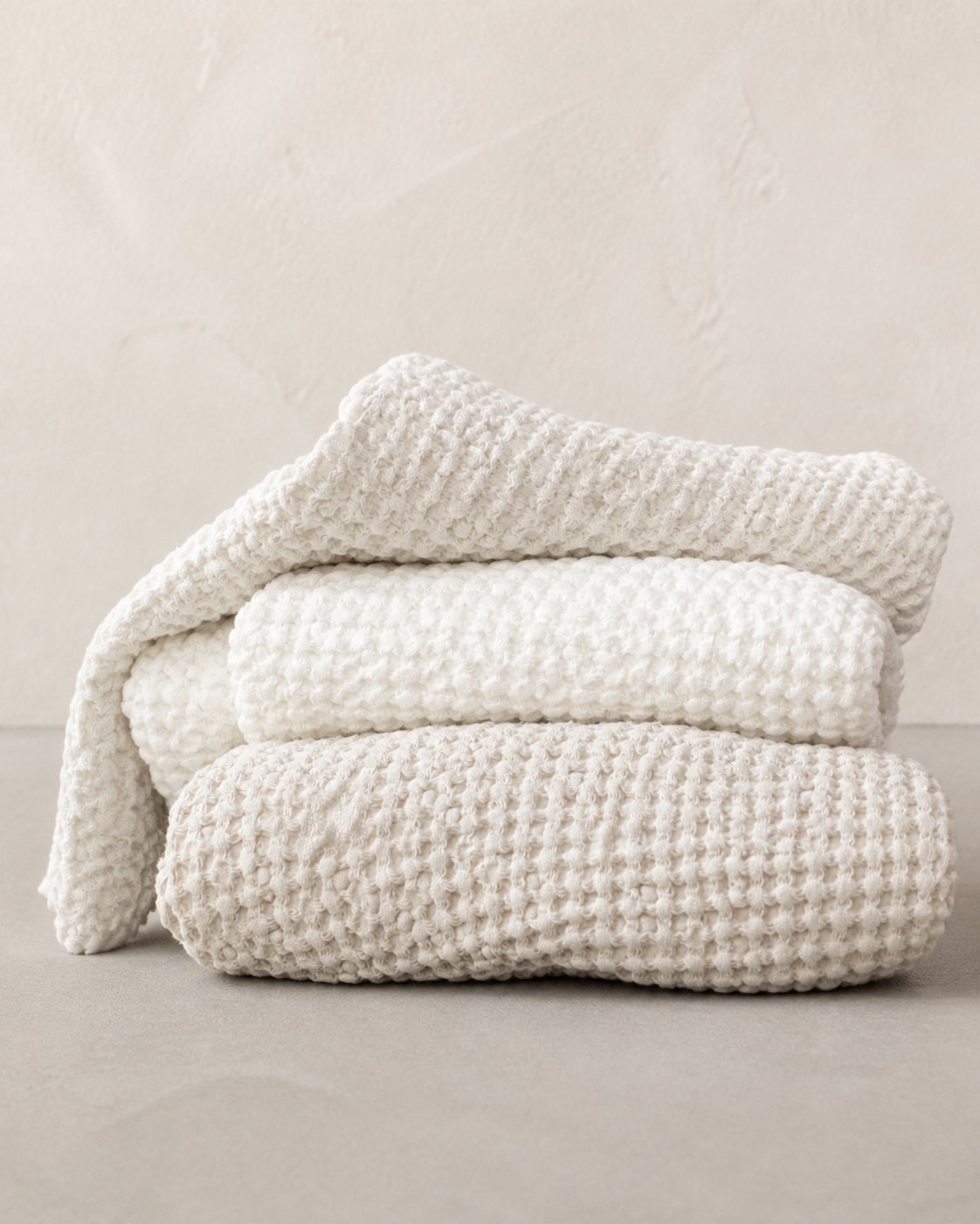 Waffle Bath Sheet — 100 × 100 cm