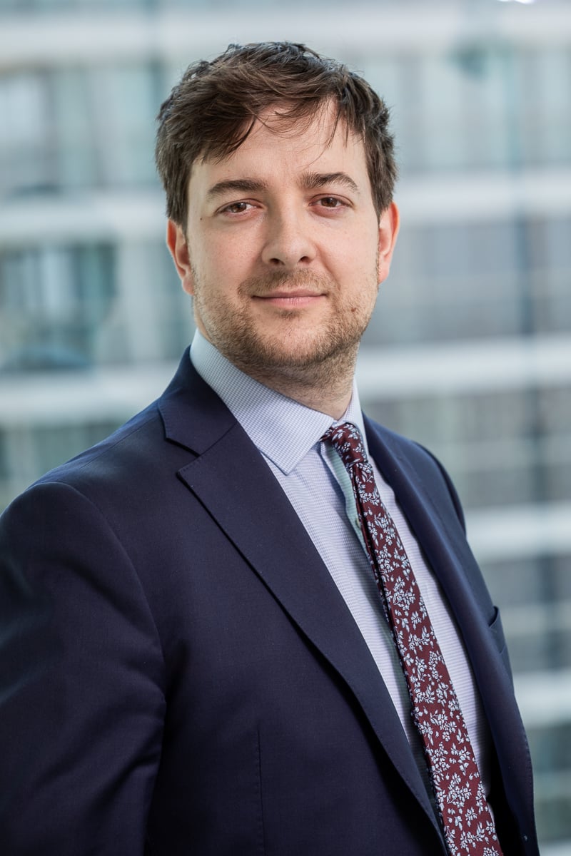 Defense attorney Martin Murad portrait at PEERS law firm Prague