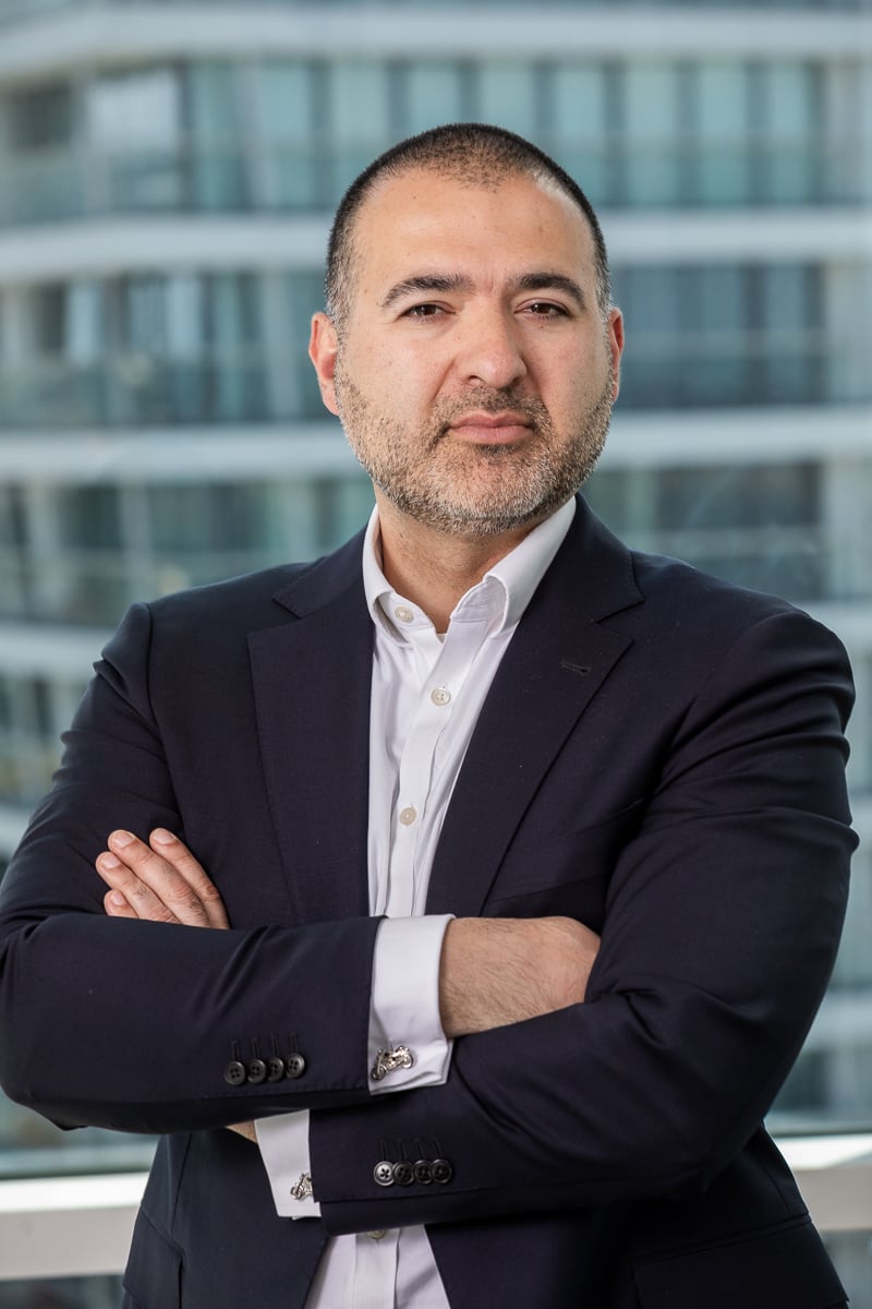 Criminal defense attorney Matyáš Moska outdoor portrait Prague