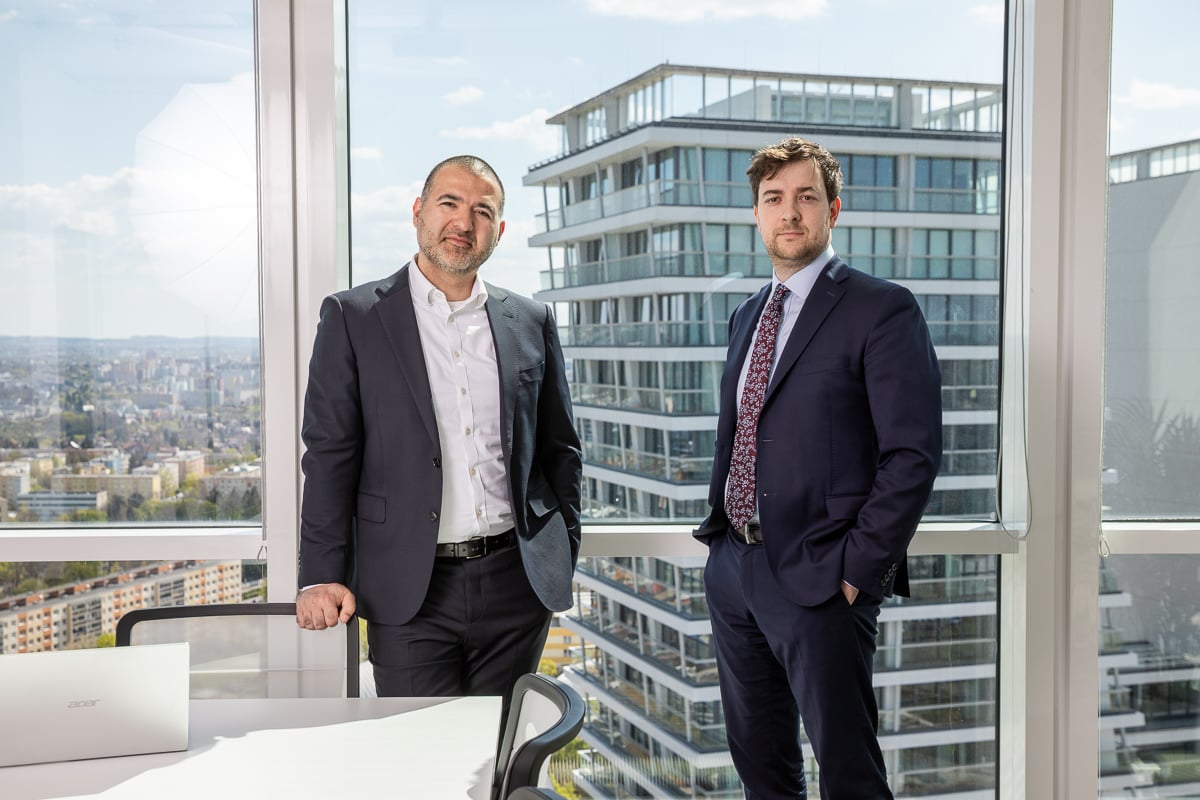 PEERS attorneys in formal attire at Prague City Tower law office
