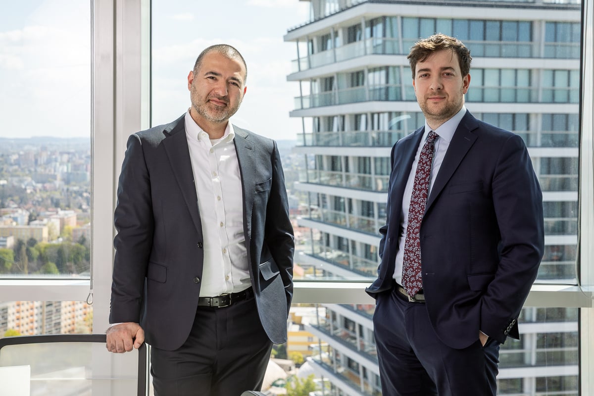 PEERS criminal defense attorneys in formal consultation at City Tower Prague