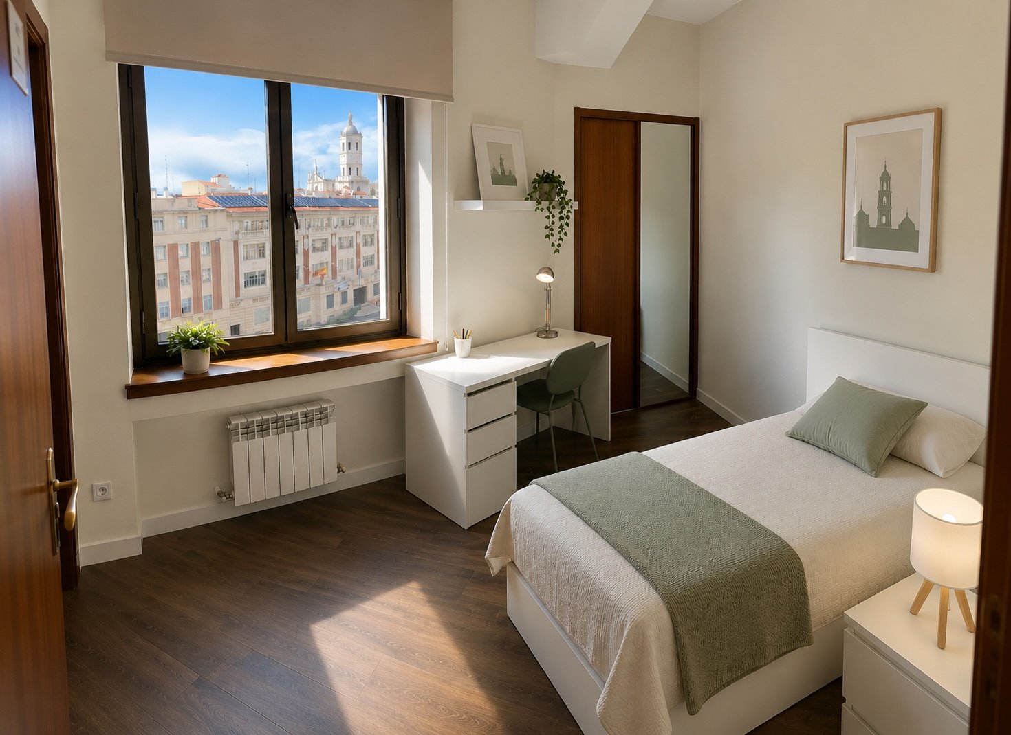 Habitación individual del Colegio Mayor San Juan Evangelista