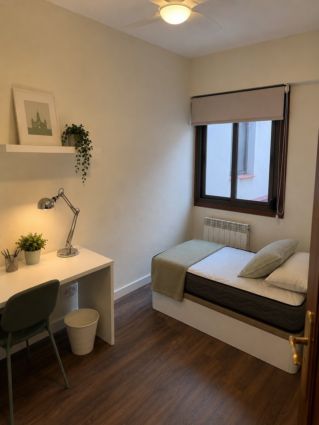 Habitación individual del Colegio Mayor San Juan Evangelista