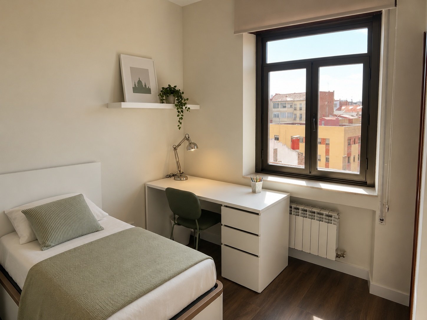 Habitación individual del Colegio Mayor San Juan Evangelista