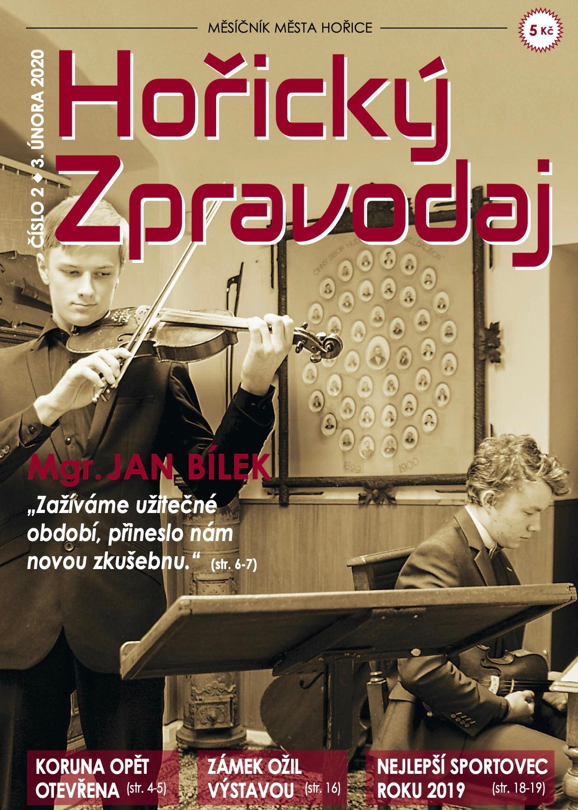 Obálka Horického zpravodaje — Únor 2020