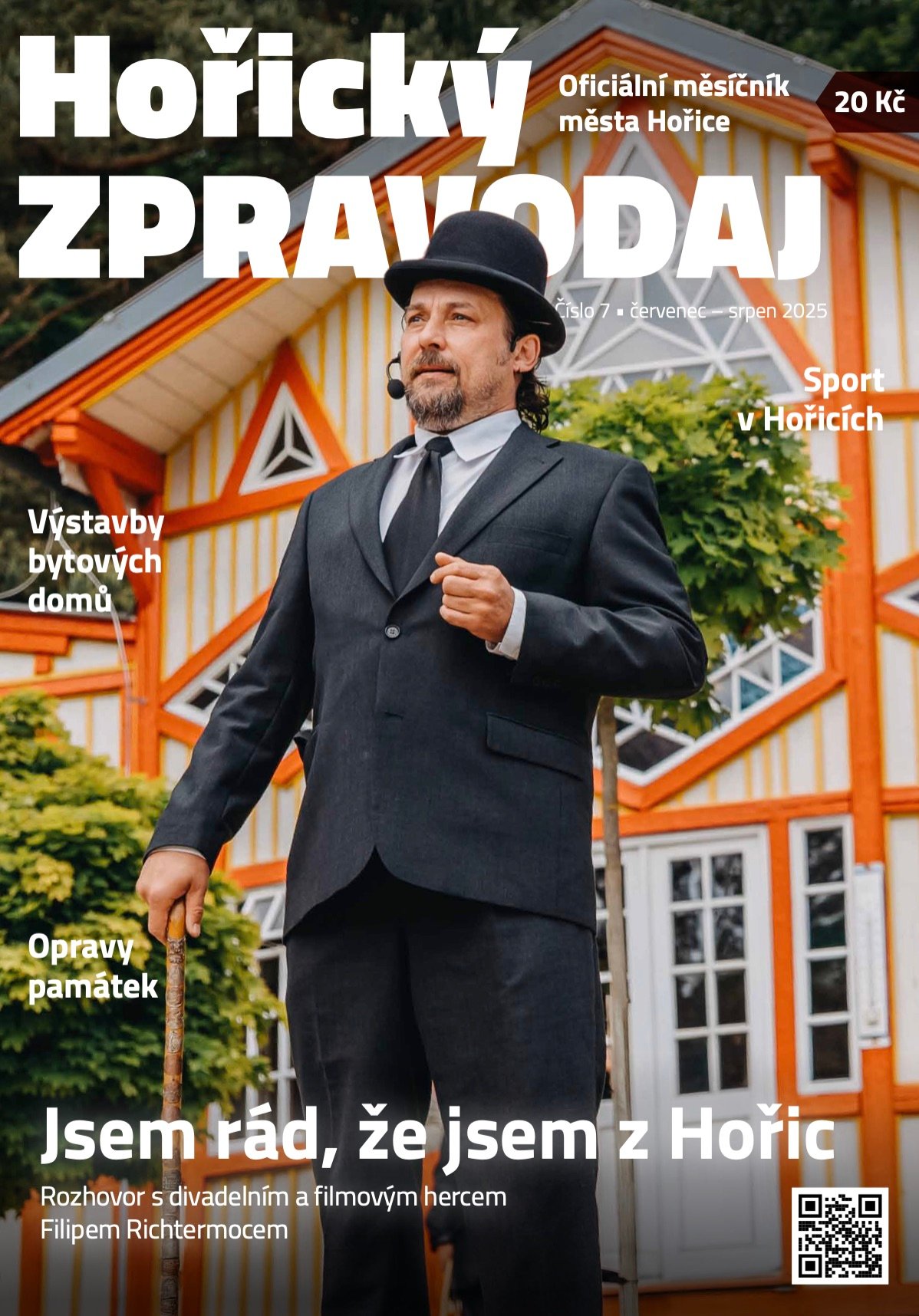 Obálka Horického zpravodaje — Červenec–srpen 2025