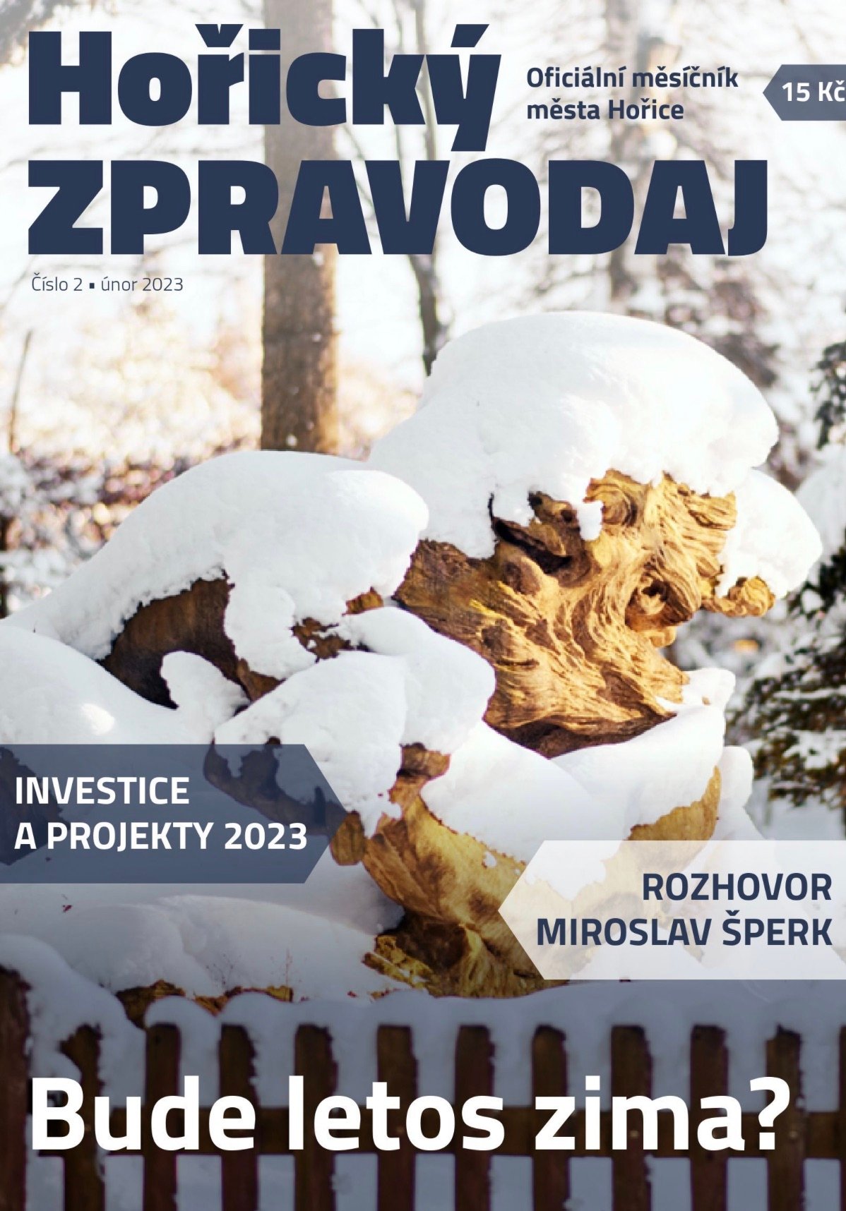Obálka Horického zpravodaje — Únor 2023