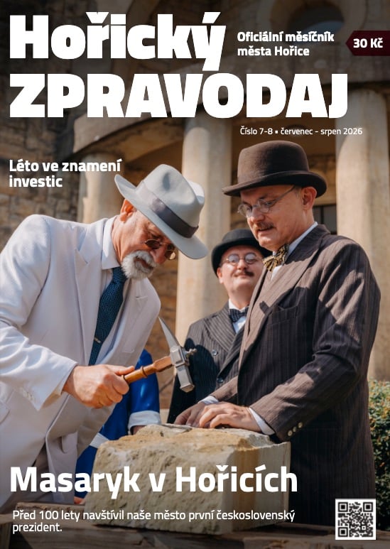 Obálka Horického zpravodaje — Červenec–srpen 2026
