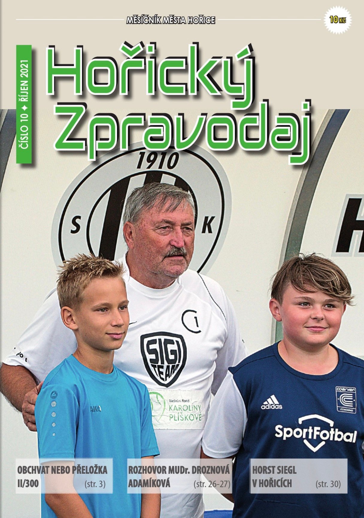 Obálka Horického zpravodaje — Říjen 2021