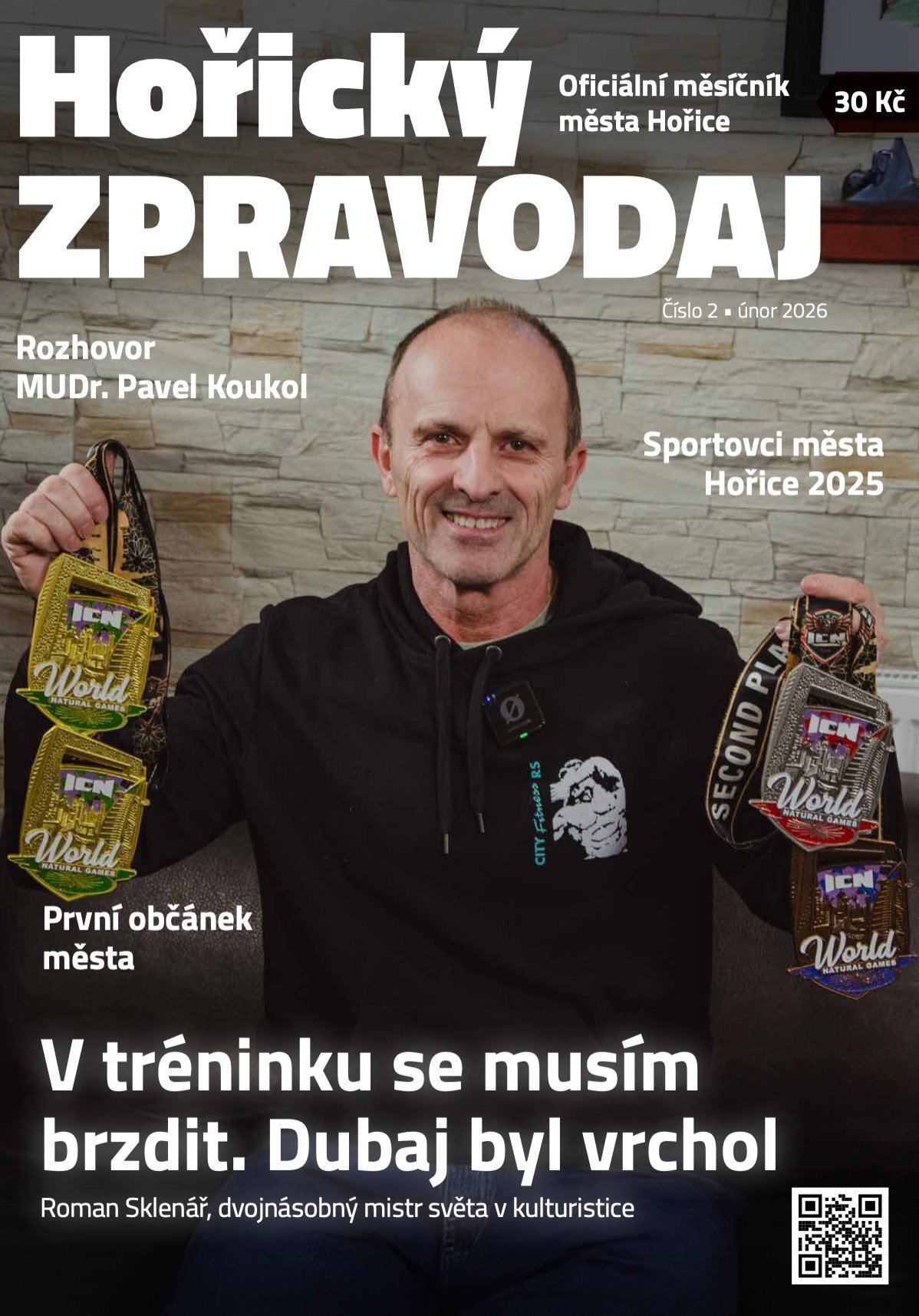 Obálka Horického zpravodaje — Únor 2026