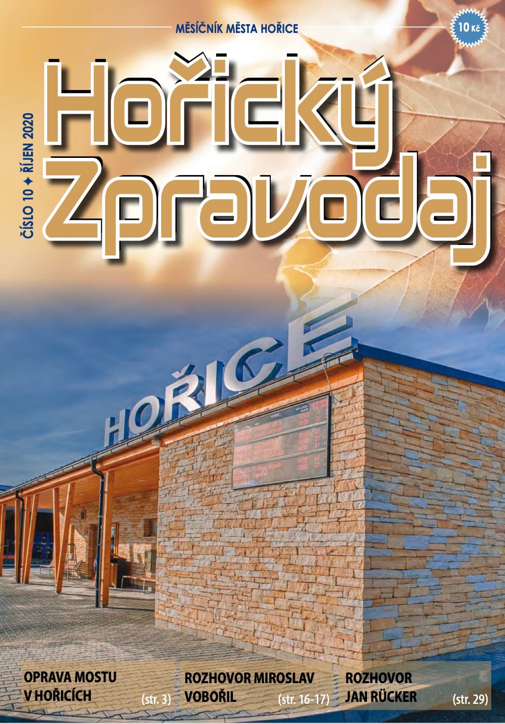 Obálka Horického zpravodaje — Říjen 2020