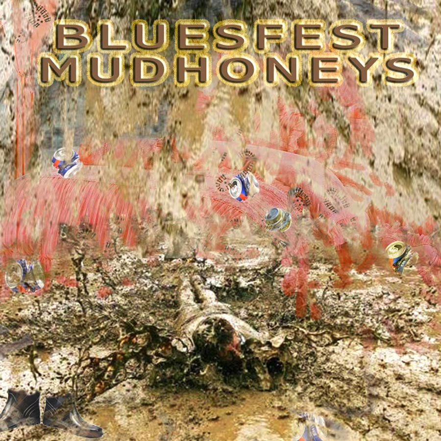 Bluesfest Mudhoneys — Musictoons cartoon by Peter Gillies