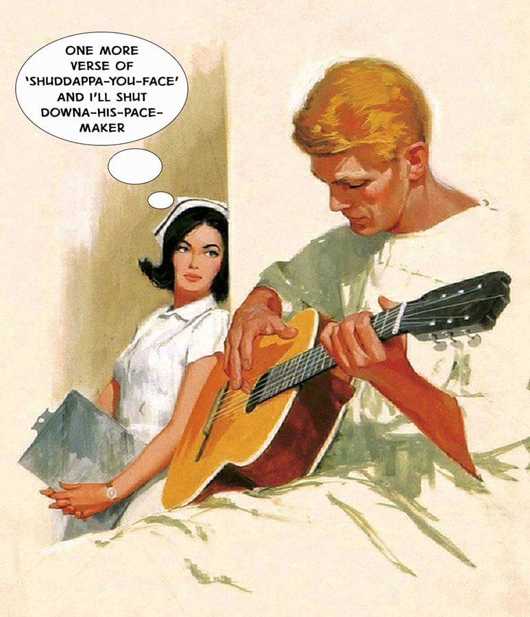 Shadduppa You Face — Musictoons cartoon by Peter Gillies