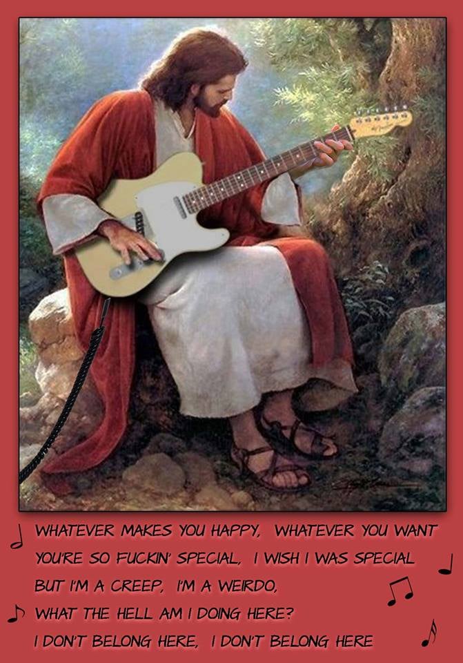 Jesus Creep — Musictoons cartoon by Peter Gillies