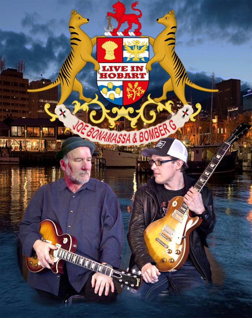 Joe and Me Live In Hobart — Musictoons cartoon by Peter Gillies