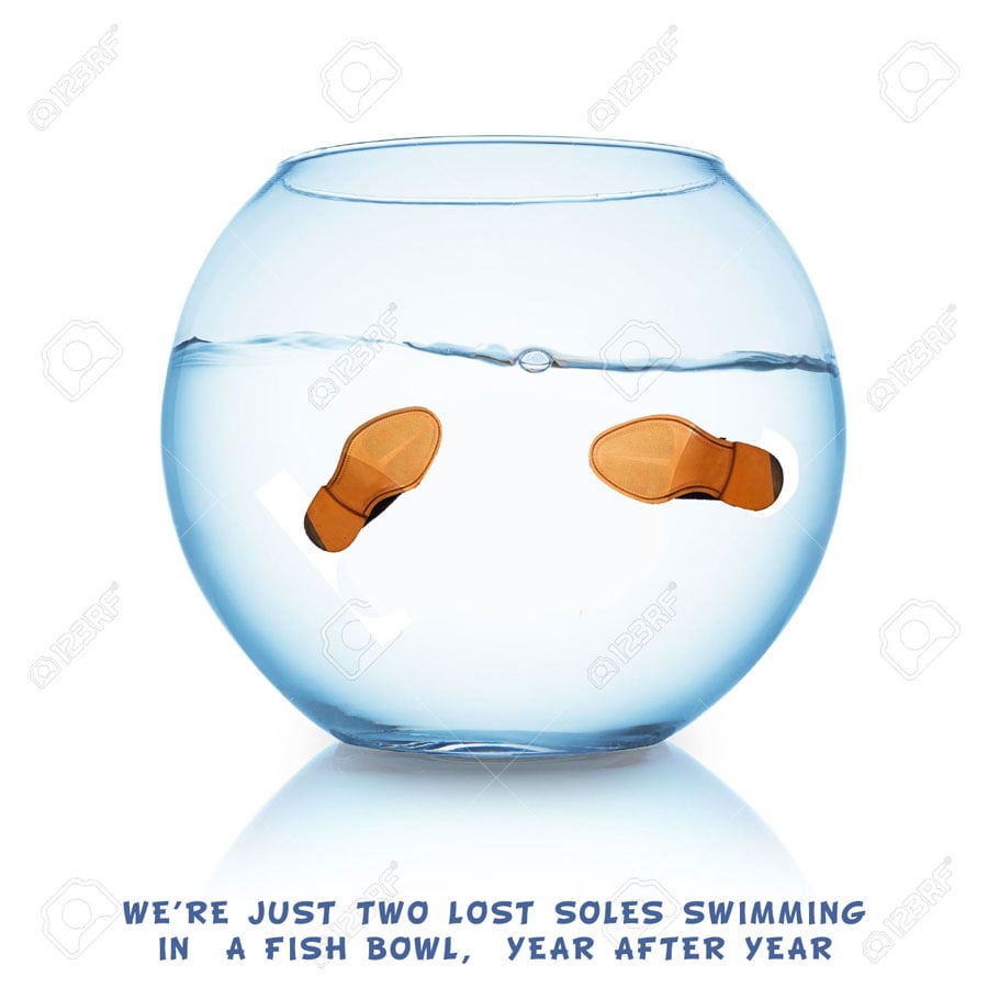 Lost Soles — Musictoons cartoon by Peter Gillies