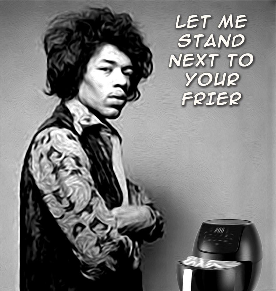 Hendrix Frier — Musictoons cartoon by Peter Gillies