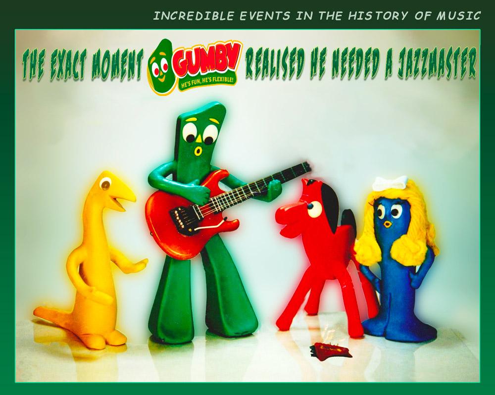 Incredible Music Moments Gumby — Musictoons cartoon by Peter Gillies