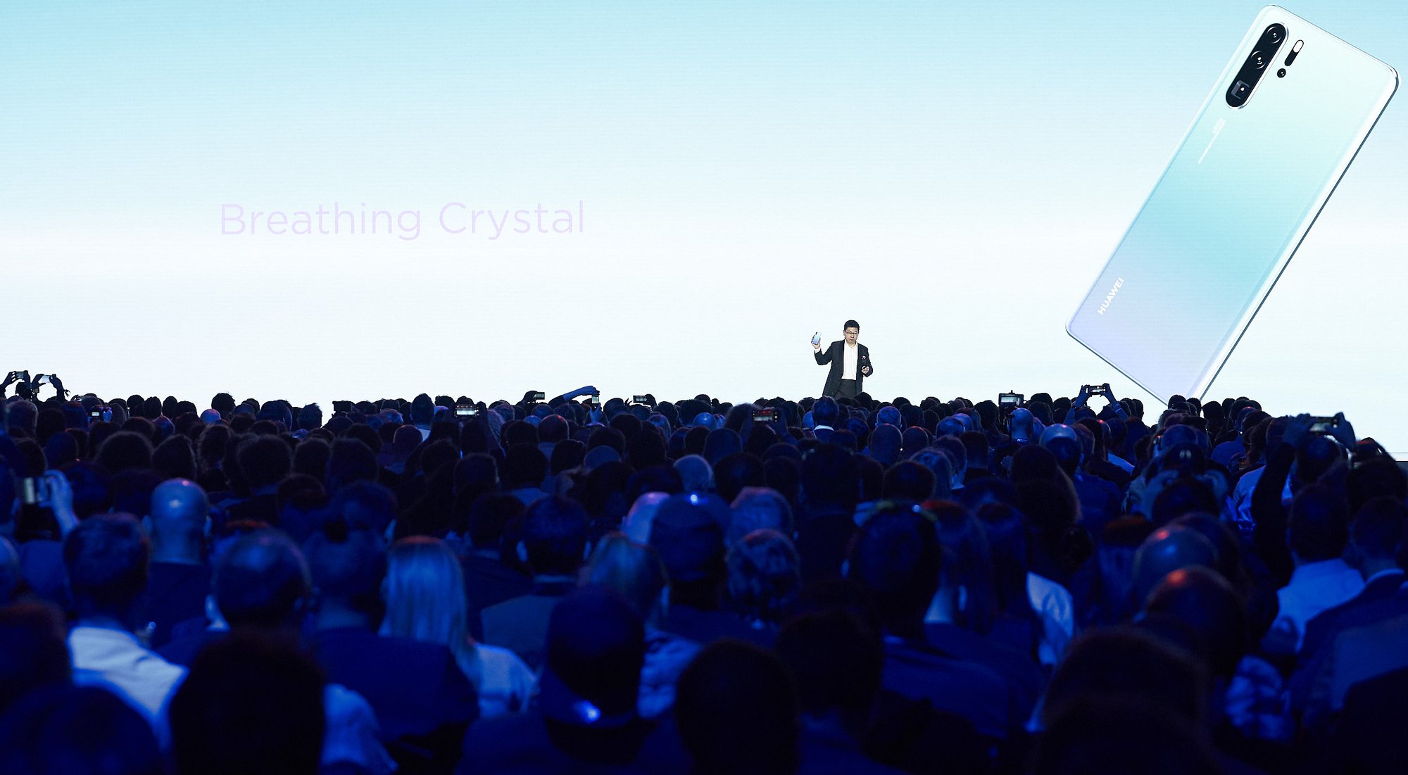 Huawei mobile device launch — 49m LED wall at Paris Convention Centre