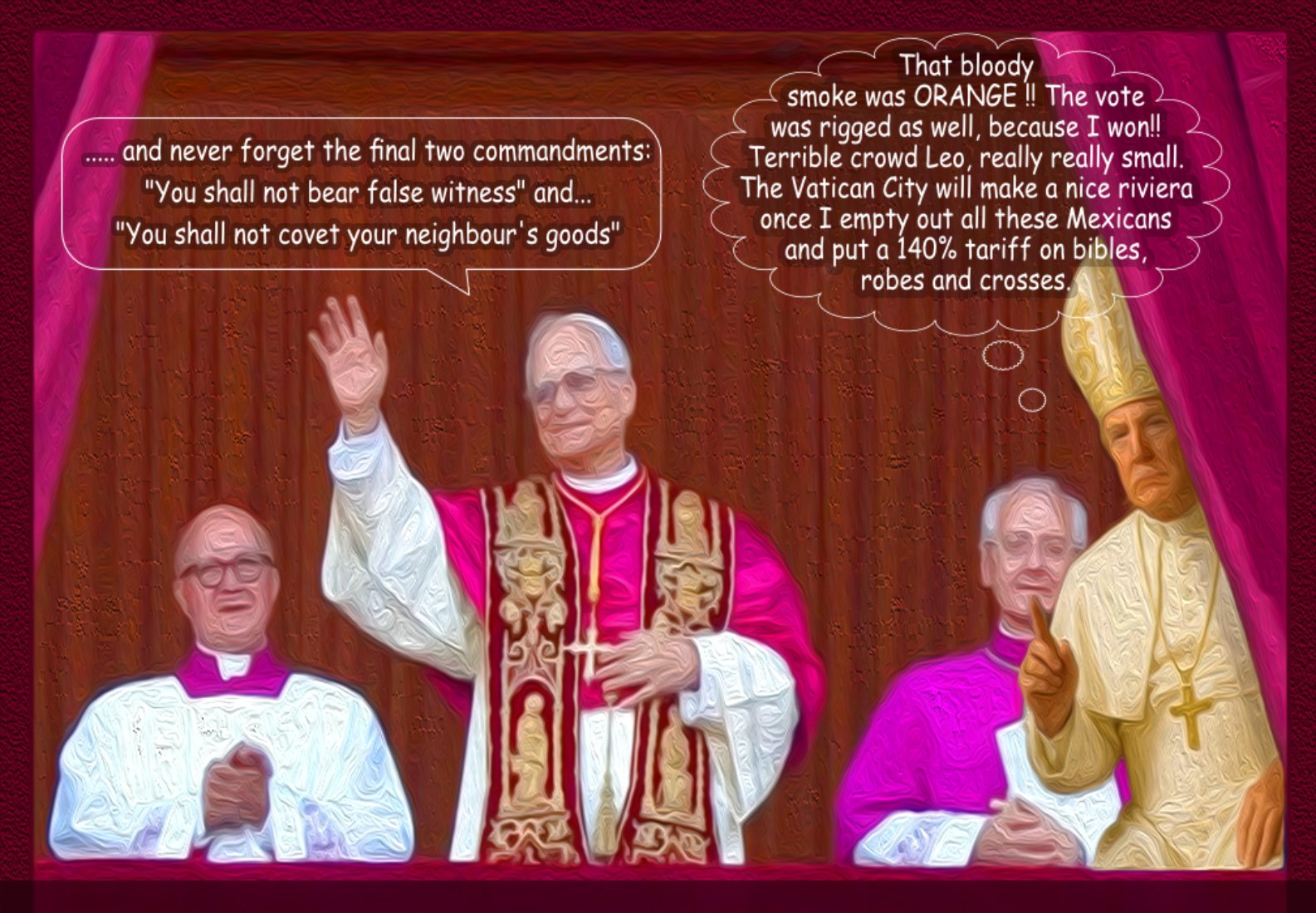 Pope Leo — Polliedom cartoon by Peter Gillies