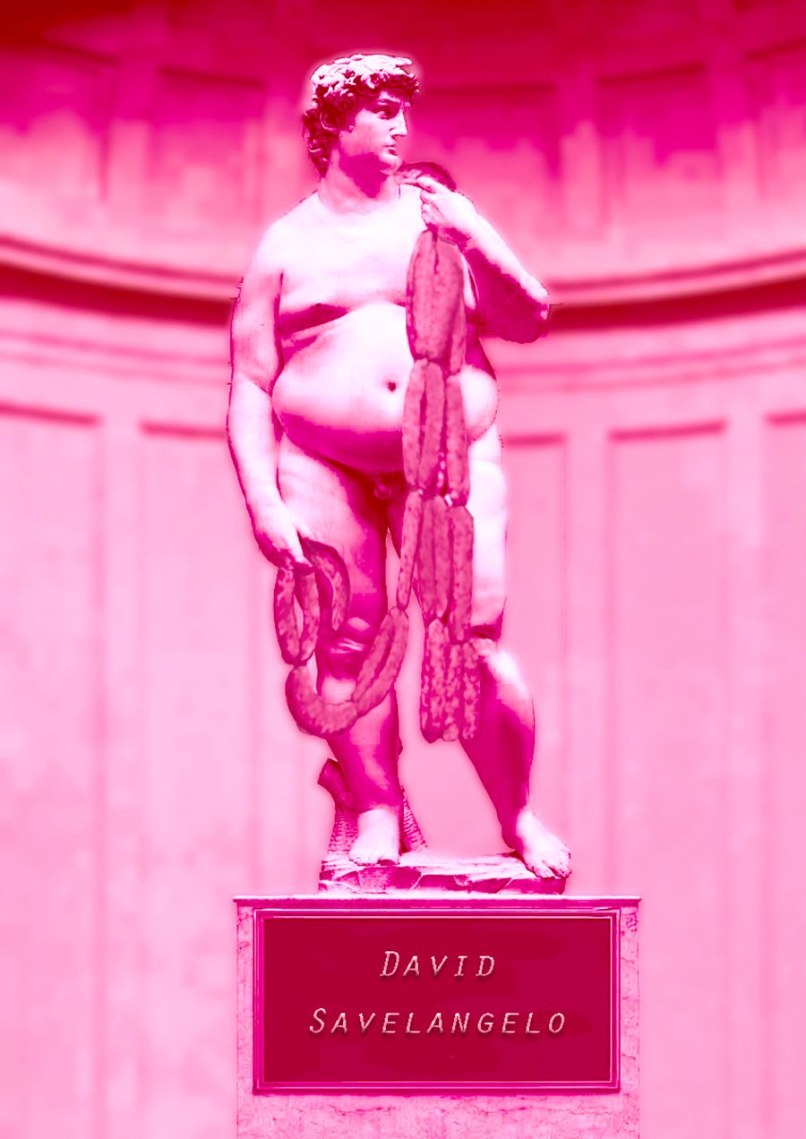 2015 Saveloy In Art David Savelangelo — Others cartoon by Peter Gillies