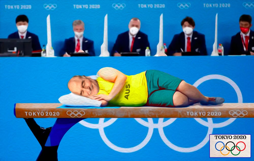 2021 Olympics Nap — Others cartoon by Peter Gillies