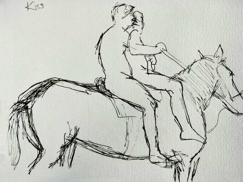 Kiss — Drawings by Peter Gillies