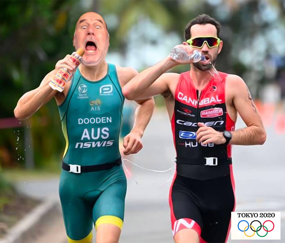 2021 Olympics Triathlon — Others cartoon by Peter Gillies