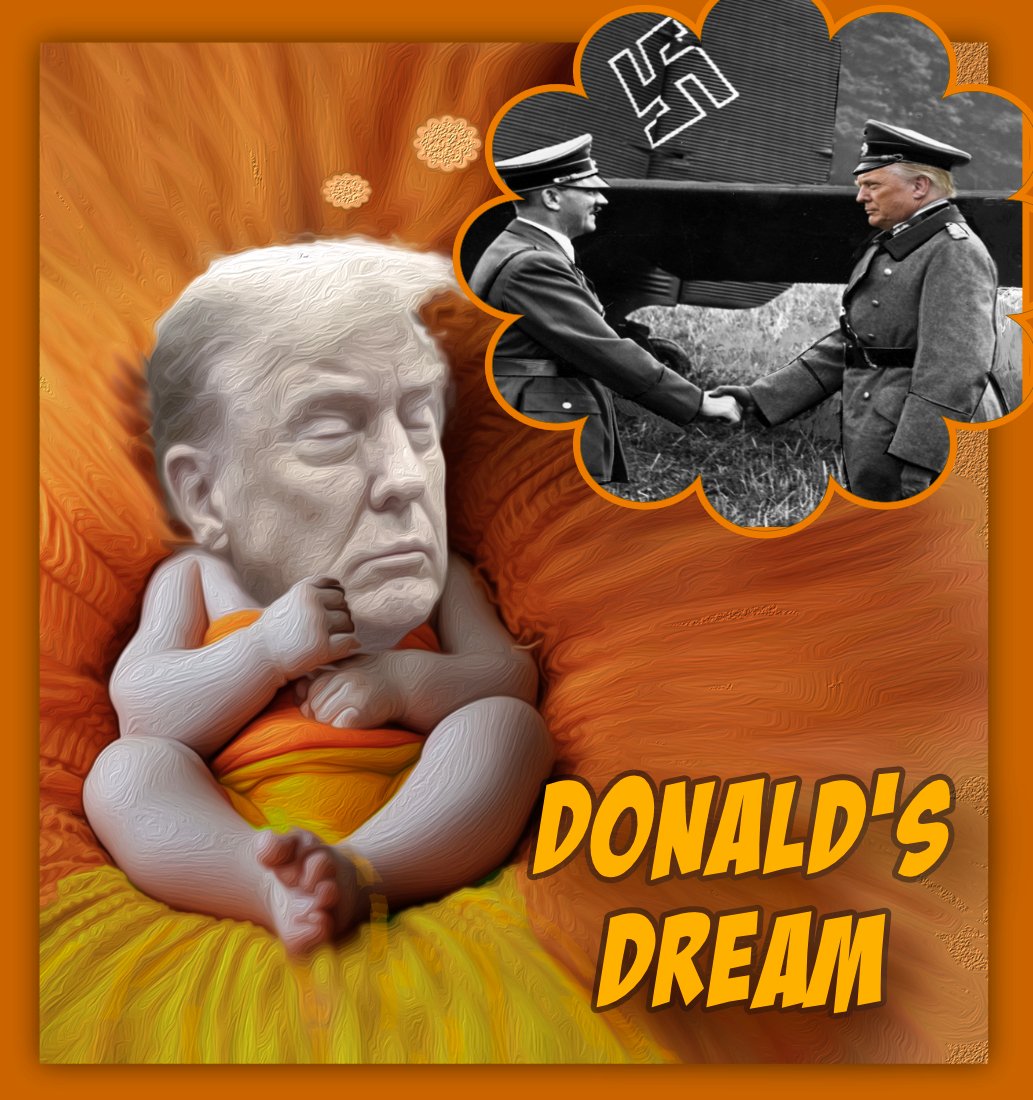 Donald's Dream — Polliedom cartoon by Peter Gillies