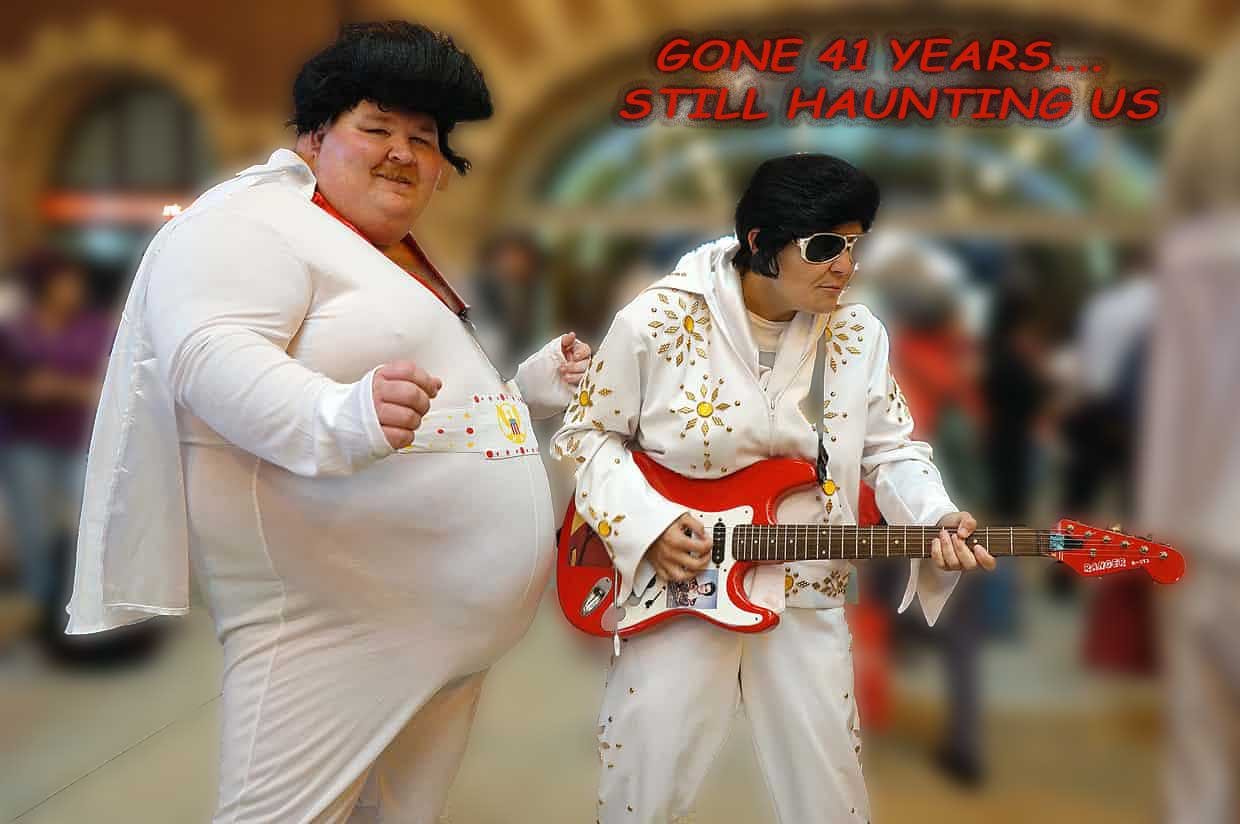 Elvis — Recycled cartoon by Peter Gillies