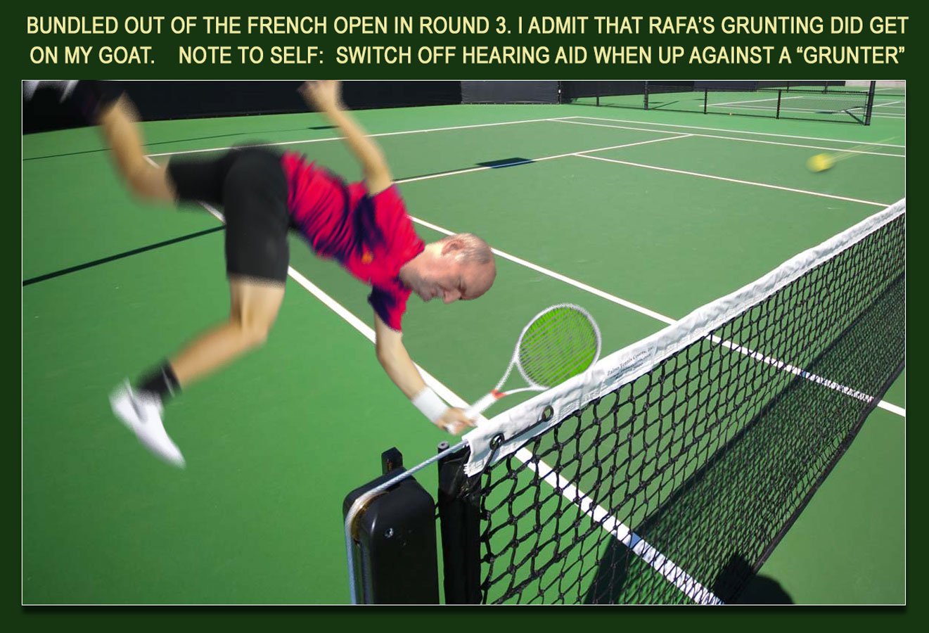 French Open — Recycled cartoon by Peter Gillies