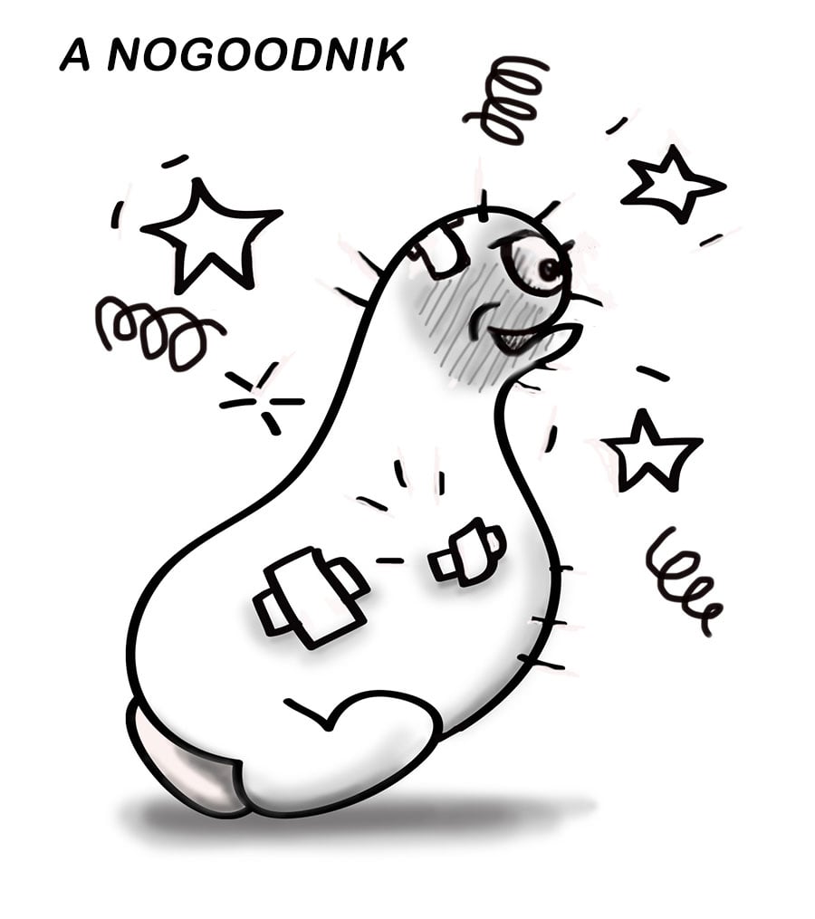 Nogoodnik — Recycled cartoon by Peter Gillies