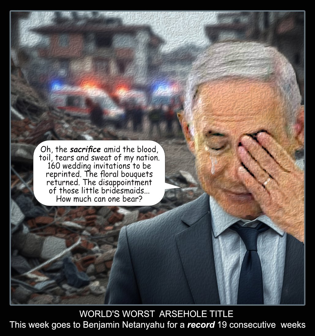 Sacrifice — Polliedom cartoon by Peter Gillies