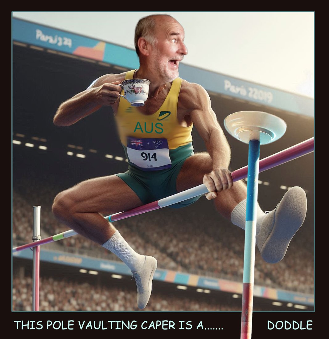 2024 Olympics Pole Vault2 — Others cartoon by Peter Gillies