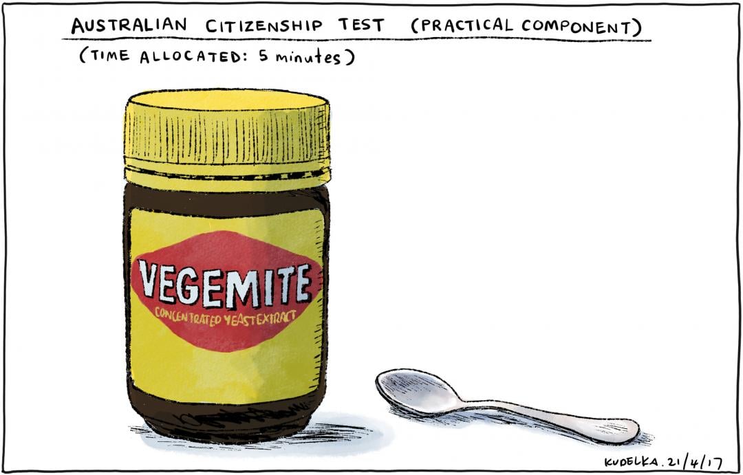 John Kudelka Aus 2104 — Pro cartoon by Peter Gillies