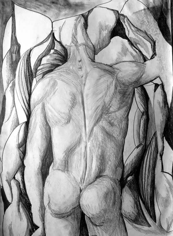 Figure Study III — Drawings by Peter Gillies