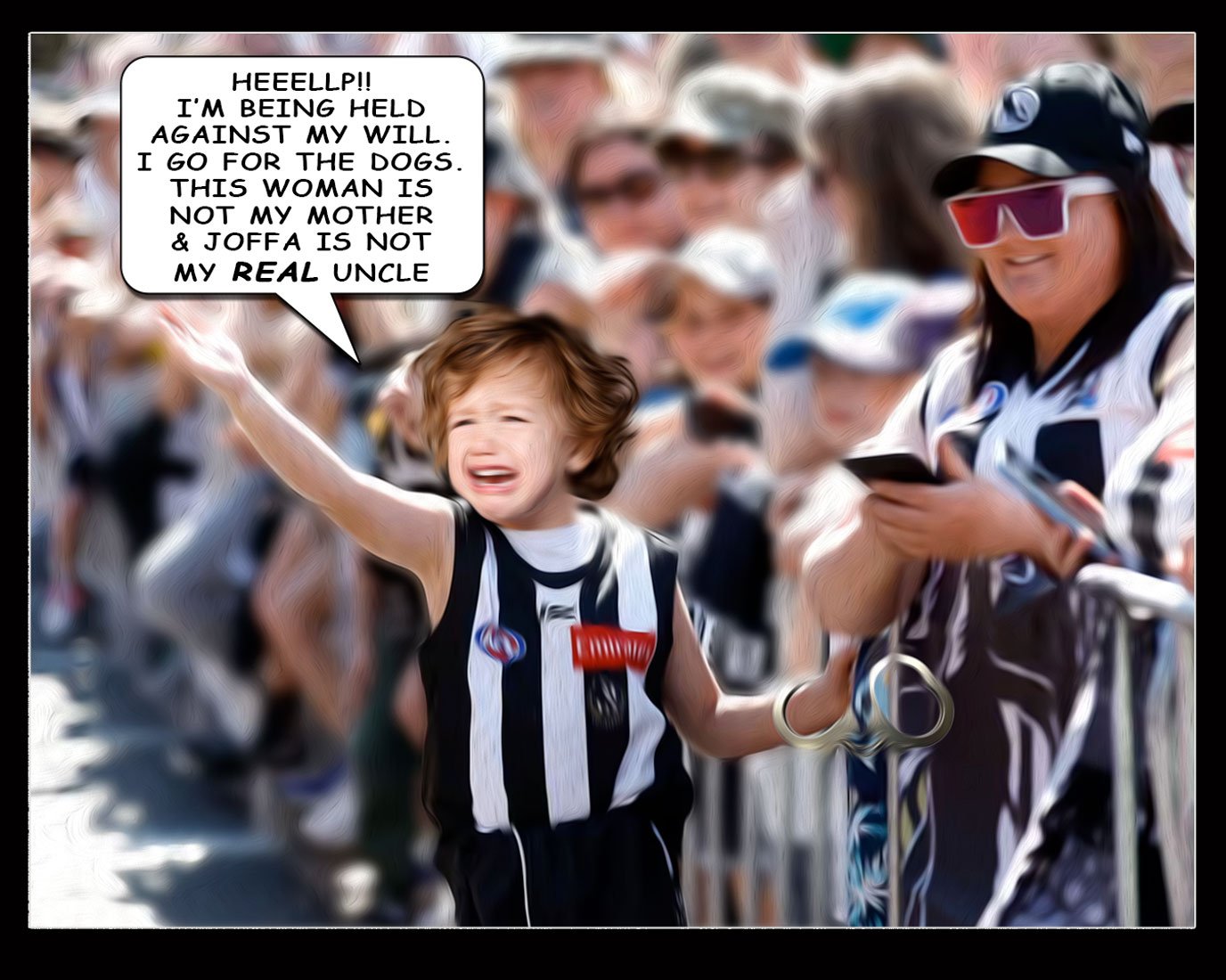 2023 Grand Final Parade 2 — Footy cartoon by Peter Gillies