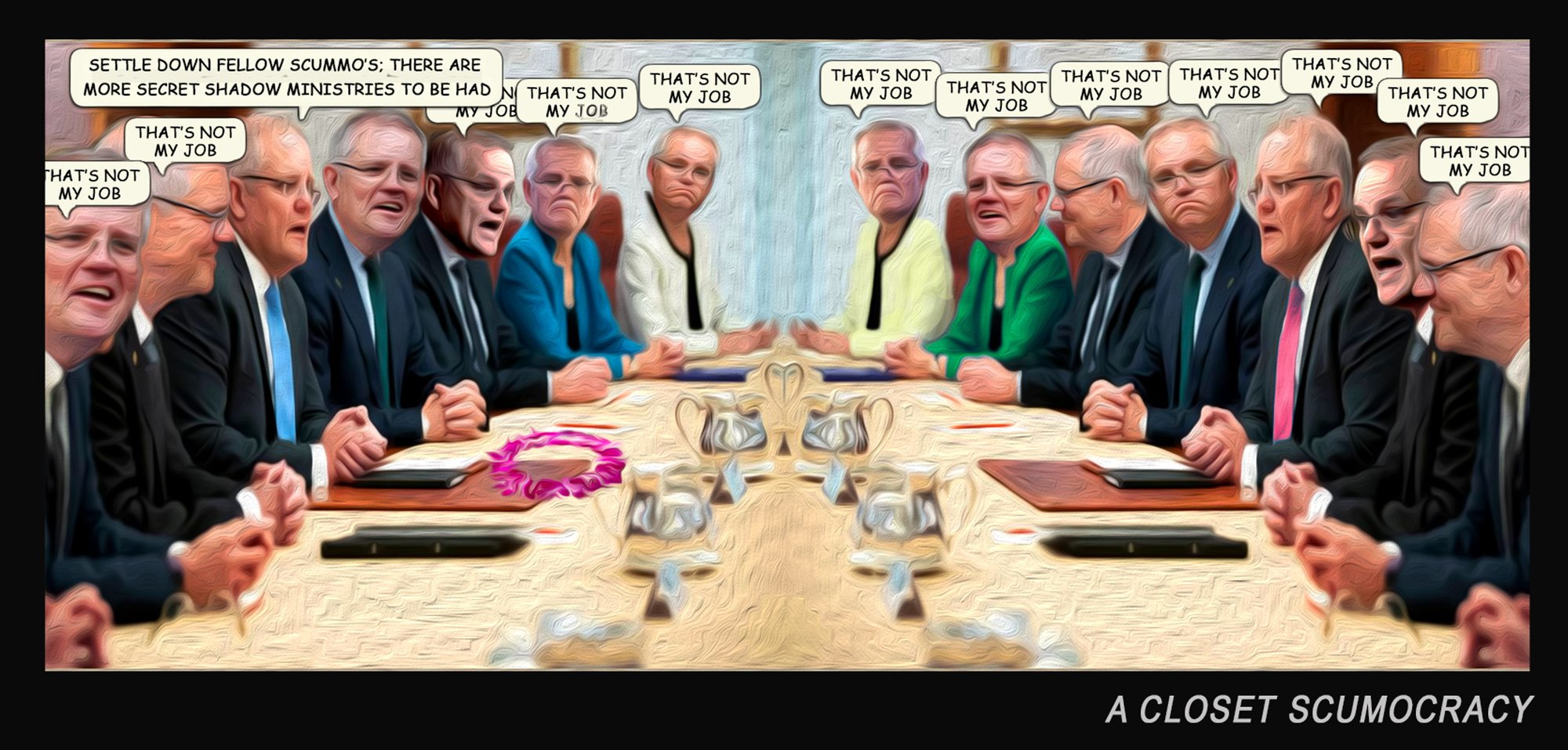 Scumocracy — Polliedom cartoon by Peter Gillies