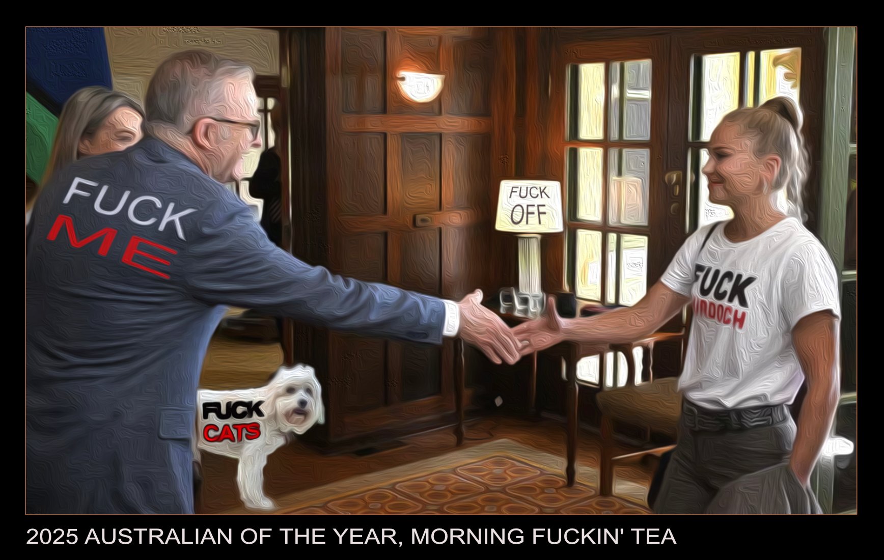 Australian of the Year — Polliedom cartoon by Peter Gillies