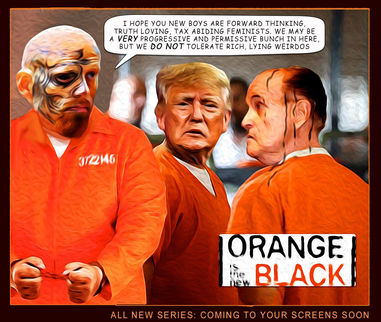 Orange New Black — Polliedom cartoon by Peter Gillies
