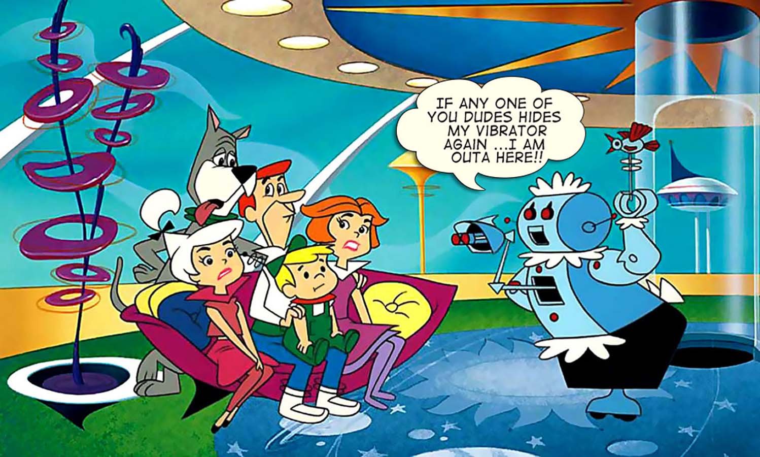 Jetsons — Recycled cartoon by Peter Gillies