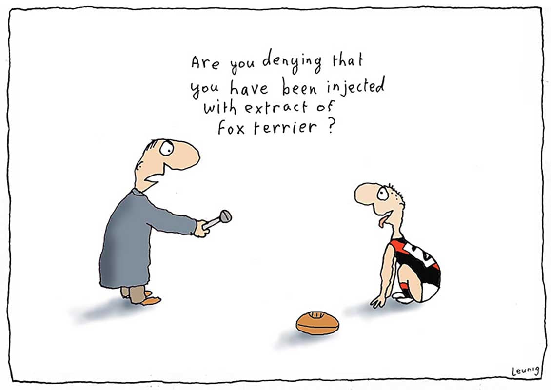 Michael Leunig extract — Pro cartoon by Peter Gillies