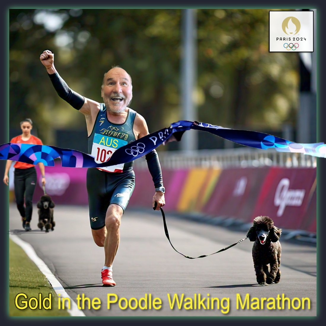 2024 Olympics Poodle Walk — Others cartoon by Peter Gillies