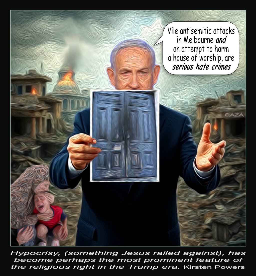 Door Fire — Polliedom cartoon by Peter Gillies