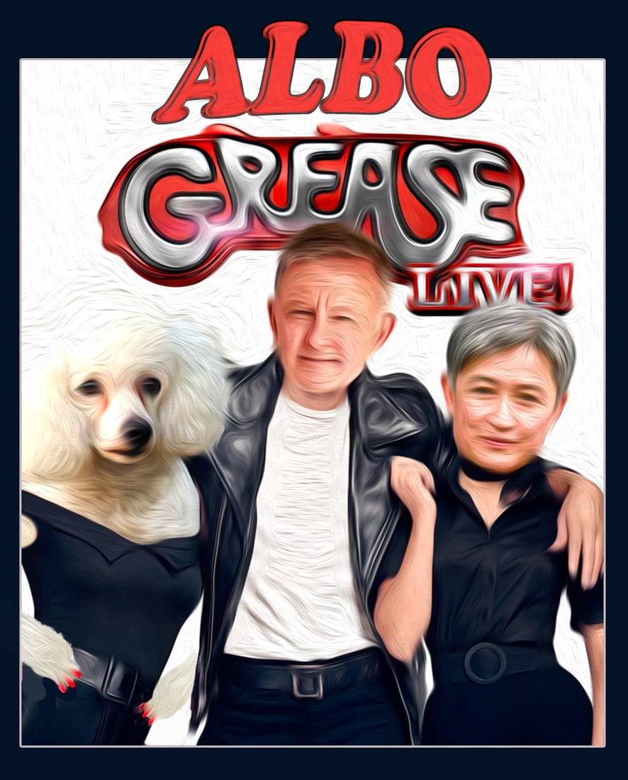 Albo Grease2 — Polliedom cartoon by Peter Gillies