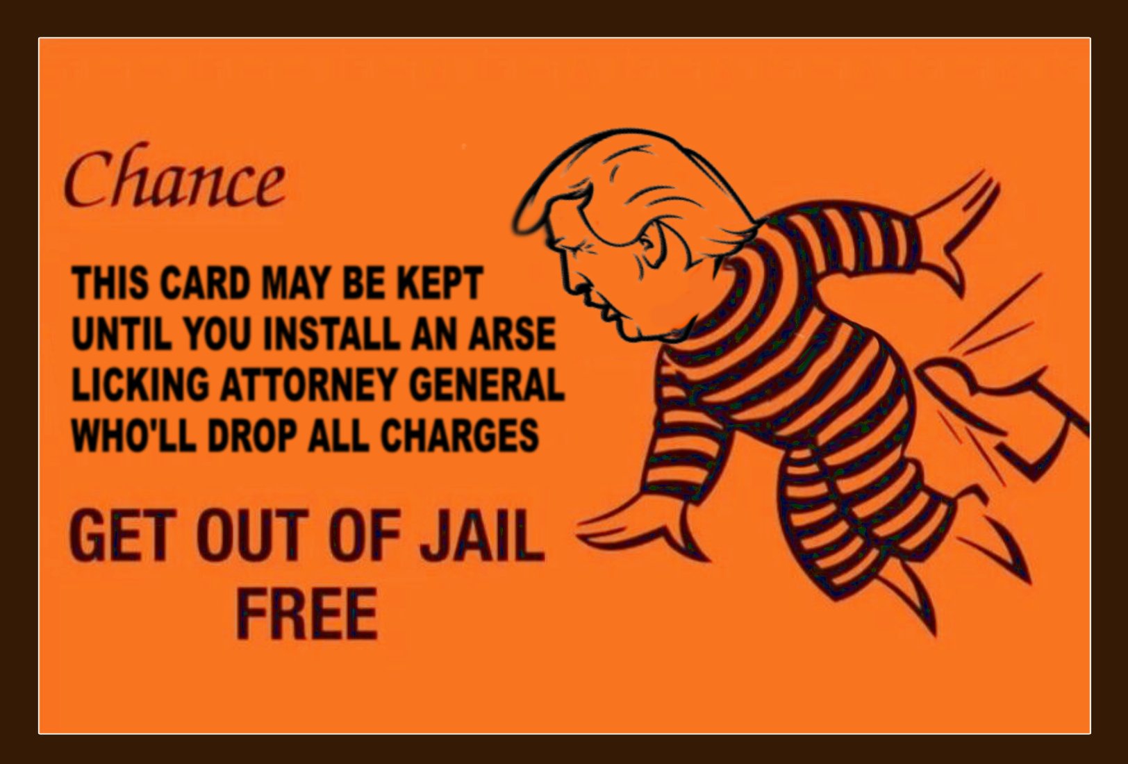 Get Out of Jail — Polliedom cartoon by Peter Gillies