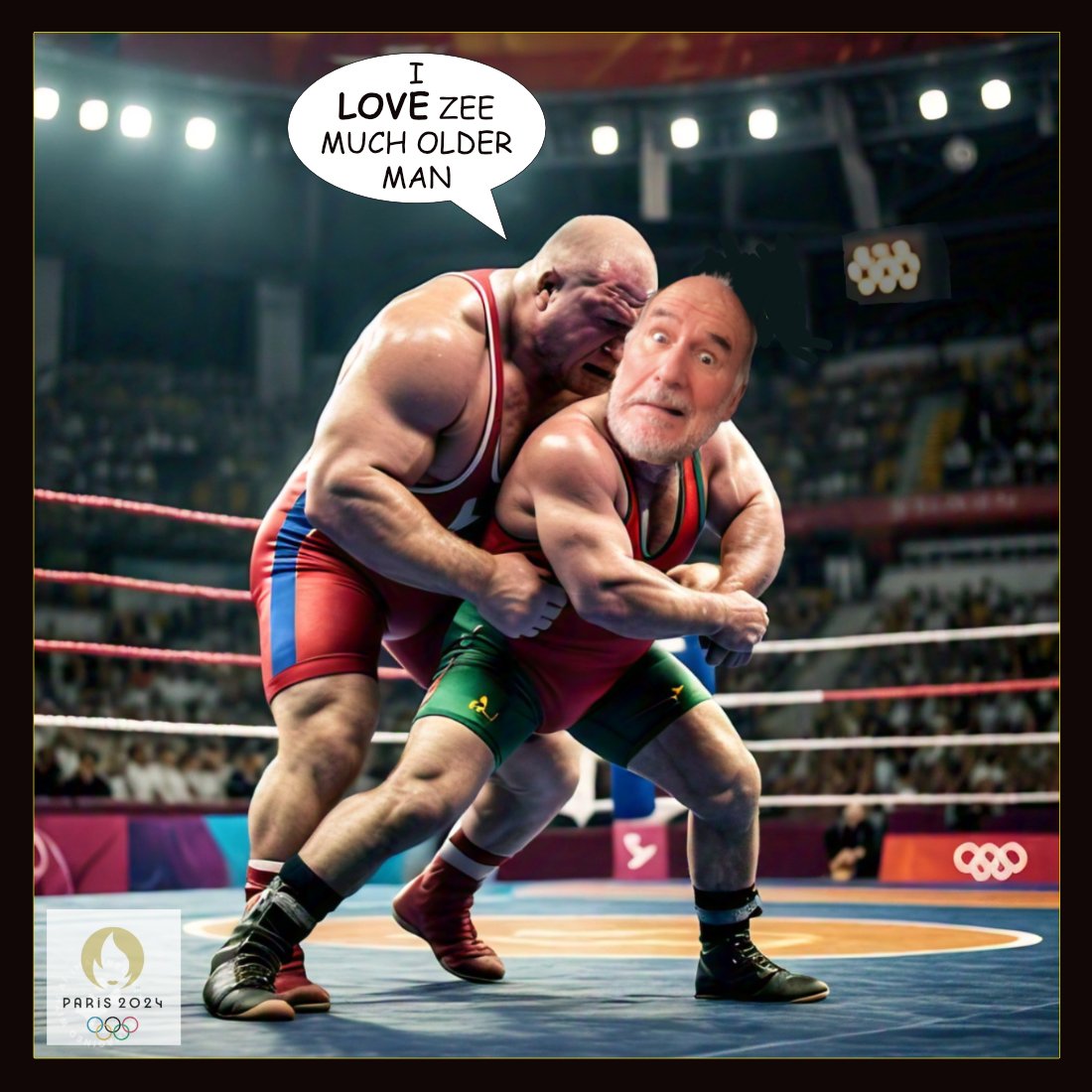 2024 Olympics Wrestling — Others cartoon by Peter Gillies